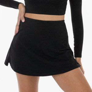 Los Angelos Apparel Black Garment Dye Cheer Skort